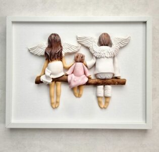 prezent od rodziców chrzestnych anioł stróż dla dziewczynki