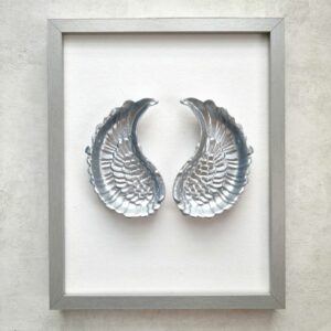 skrzydła anioła srebrne obraz 3d prezent na ślub chrzes komunie baby shower narodziny urodziny dla wychowawczyni